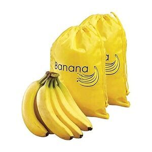 Set of 2 Banana Storage Bags Banana and Fruit Holder Yellow Prevent Ripening New